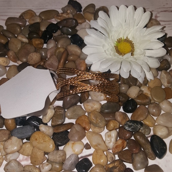 $ Gold Braided Metal Bracelet - NWT! - Picture 2 of 5